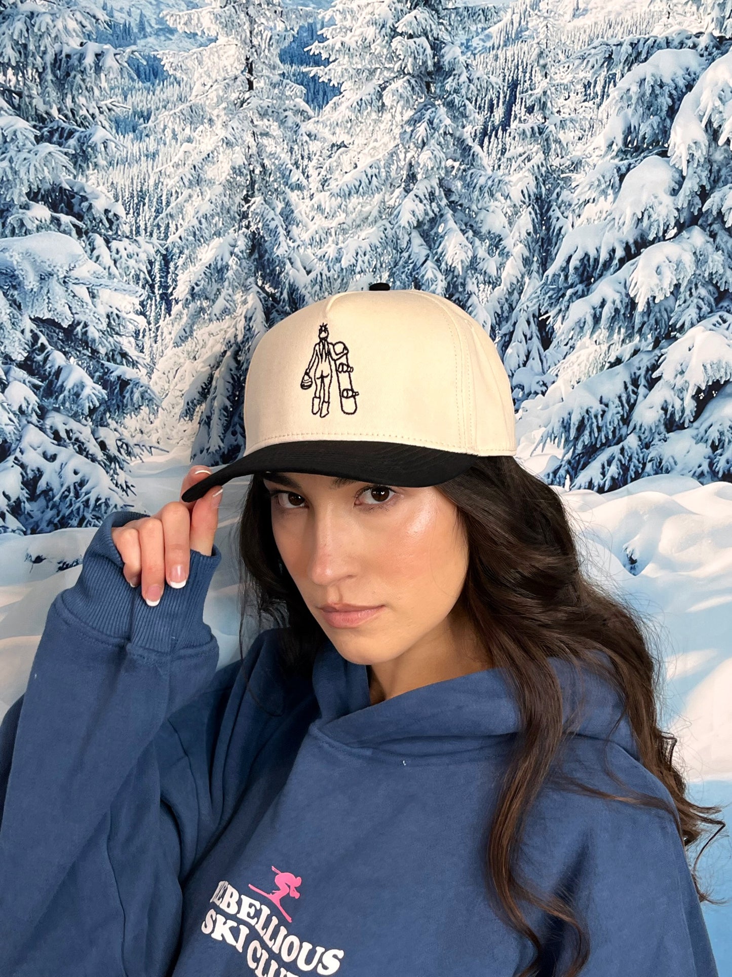 “Snowboard Girl” Vintage Trucker Hat