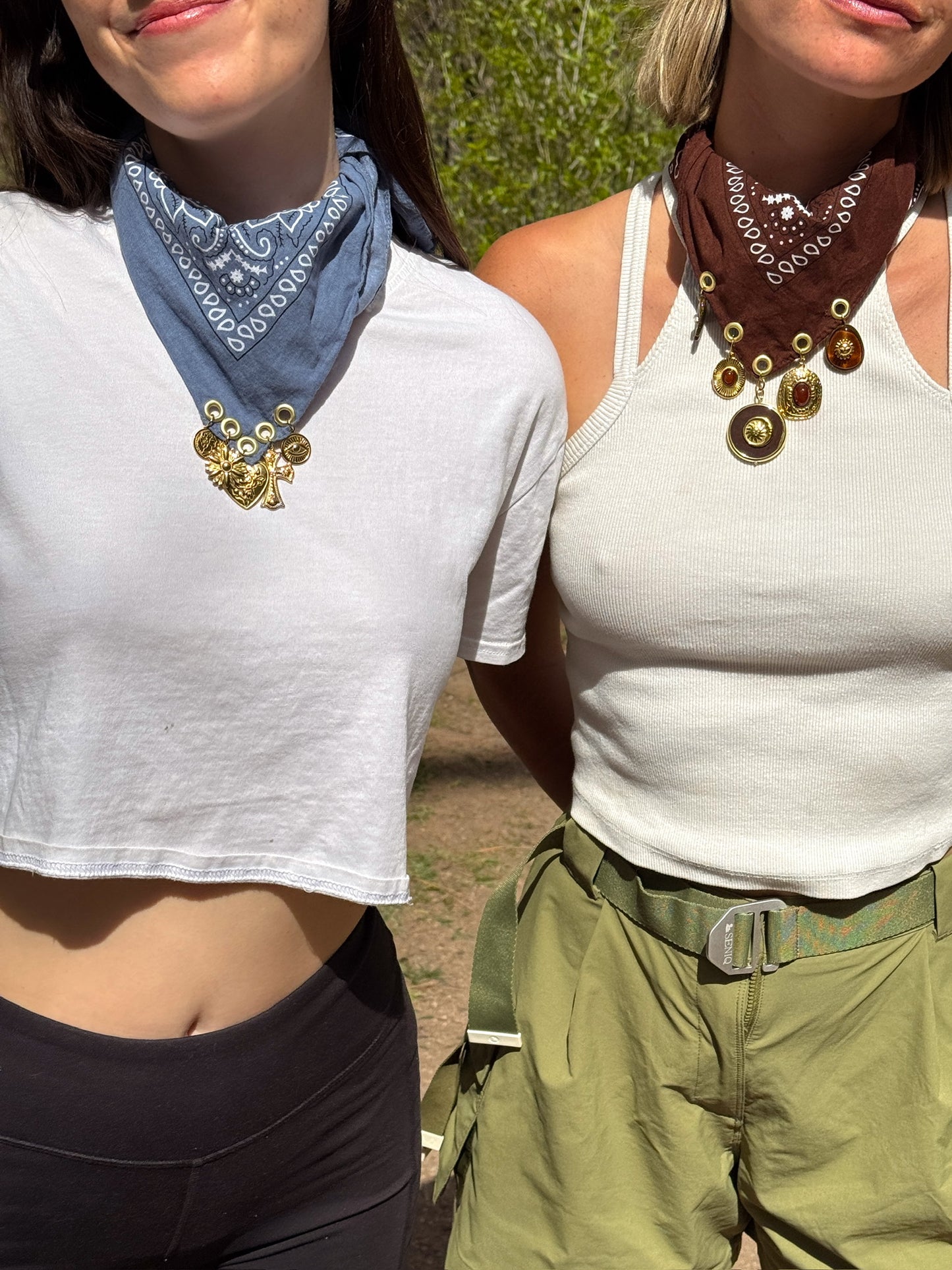 The Talisman Blue Bandana Necklace