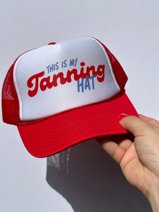 “This Is My Tanning Hat” Trucker Hat