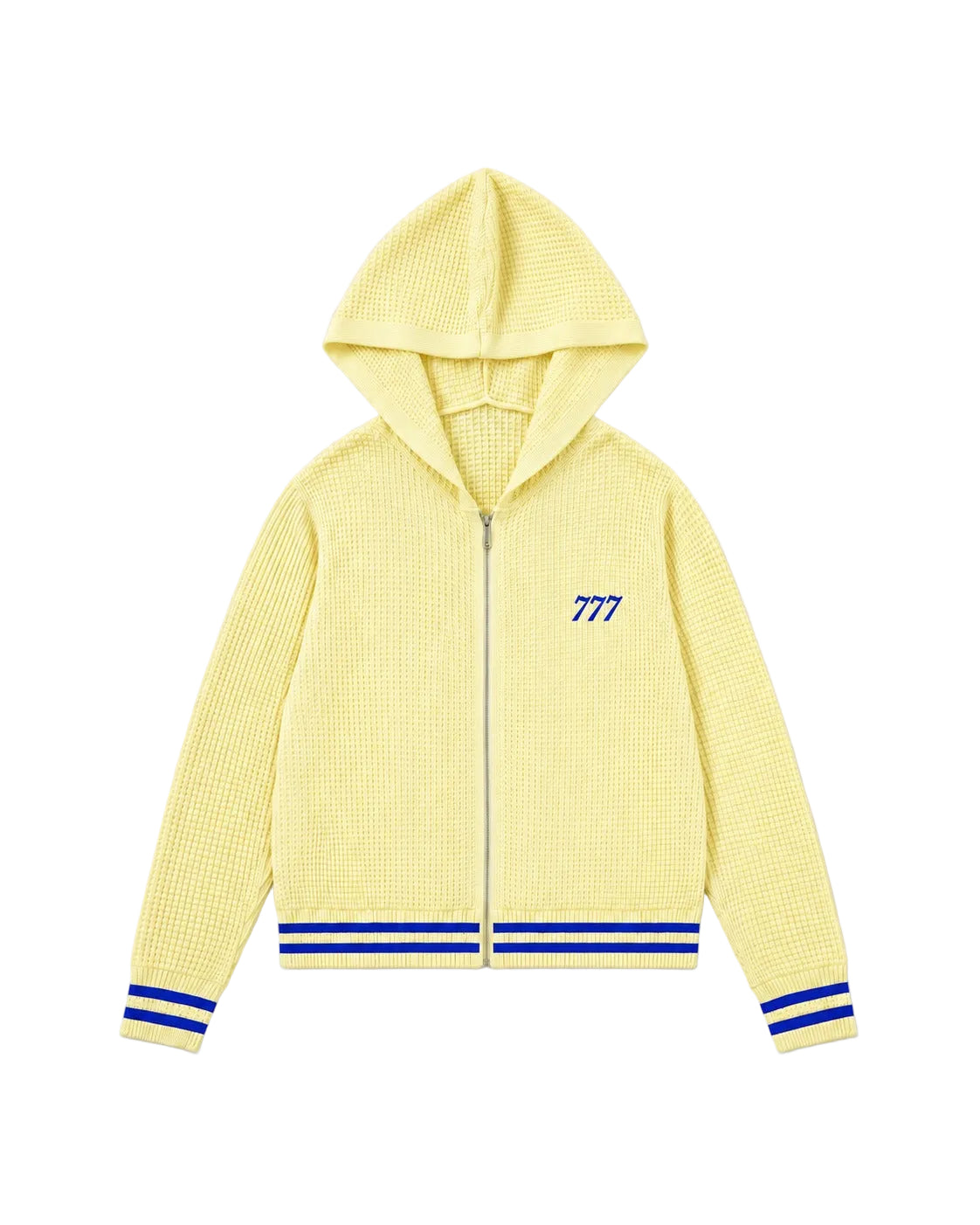 Local Celebrity Waffle Zip-Up – Butter Yellow