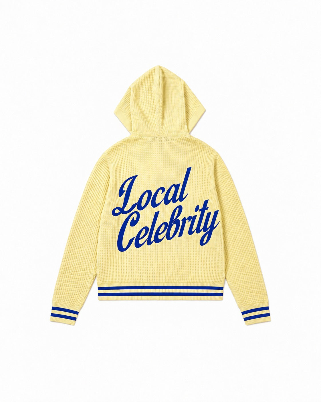Local Celebrity Waffle Zip-Up – Butter Yellow