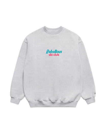 Drinking Town Aspen - Heavyweight Grey Crewneck