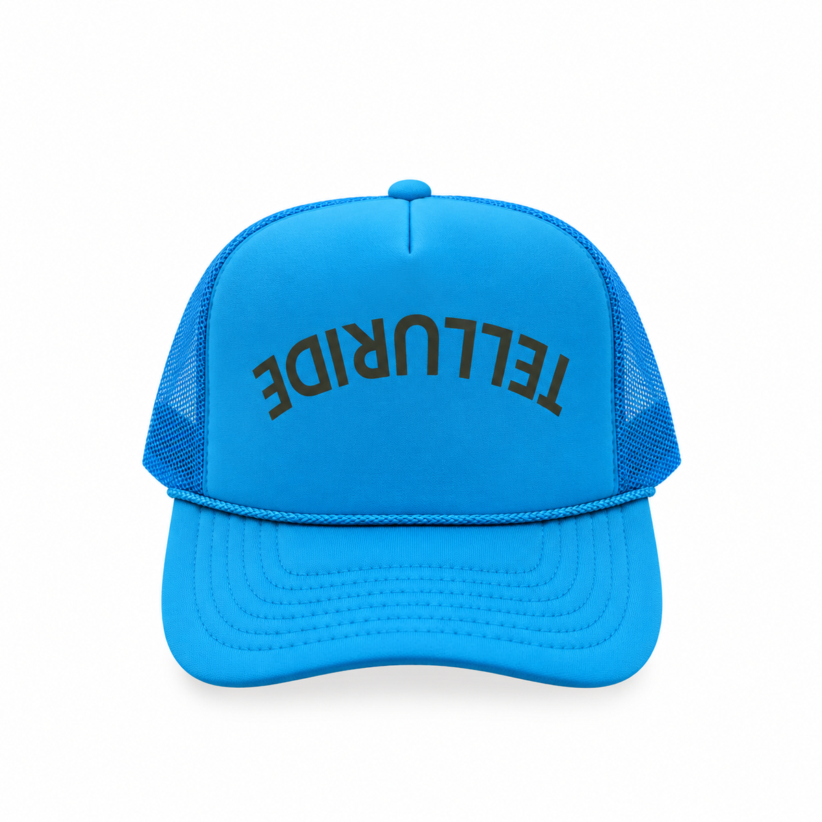 Upside Down Telluride - Blue Foam Trucker Hat