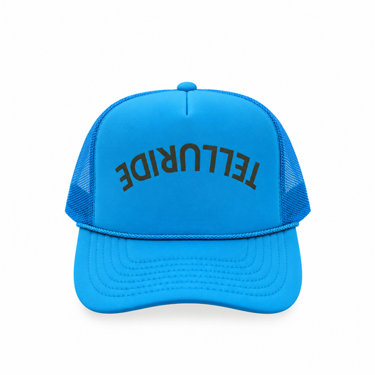 Upside Down Telluride - Blue Foam Trucker Hat