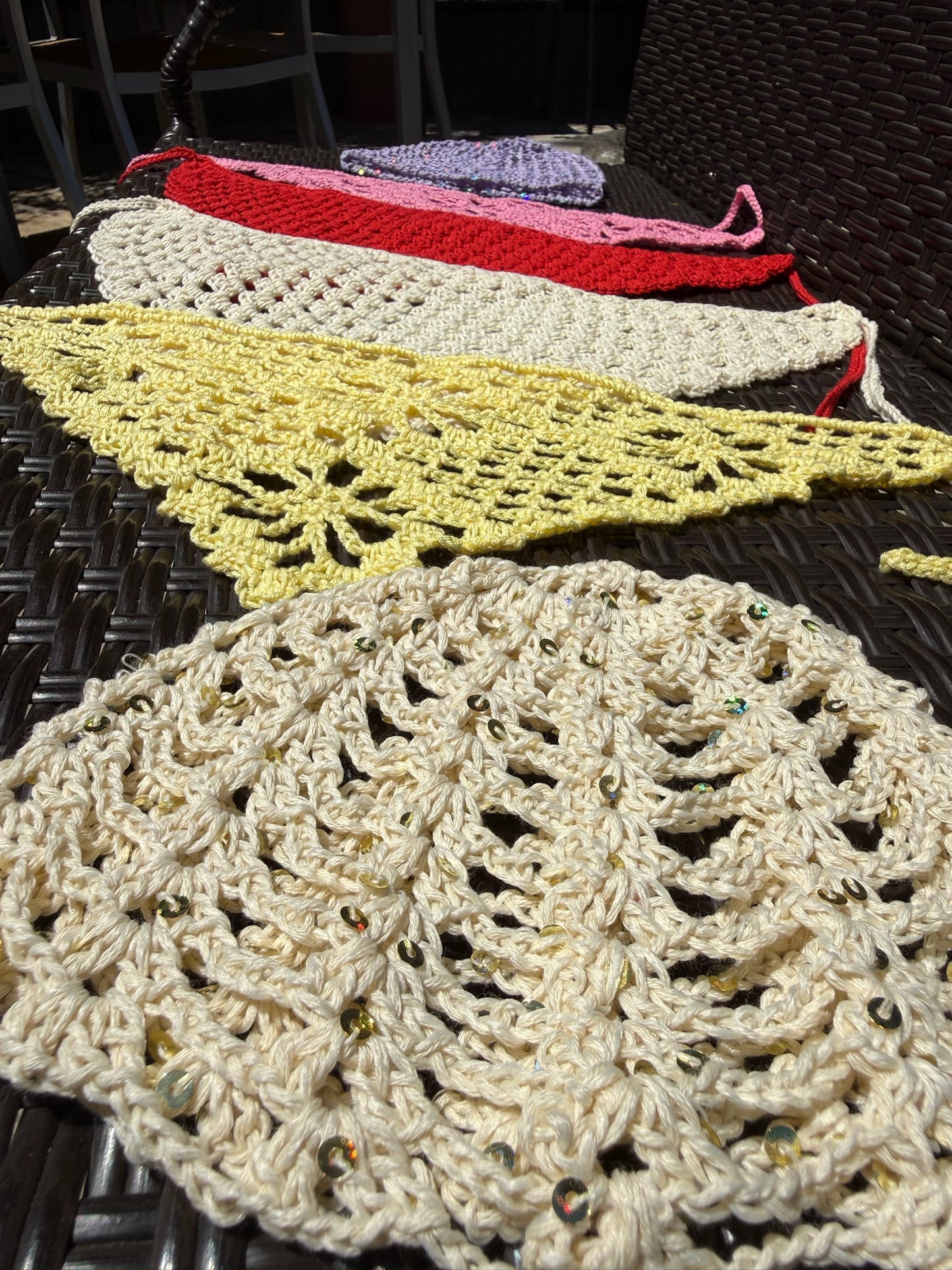 El Mar Crema Crochet Cap