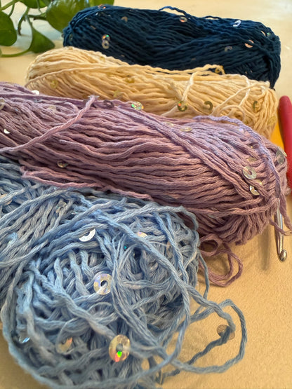El Mar Azul Crochet Cap