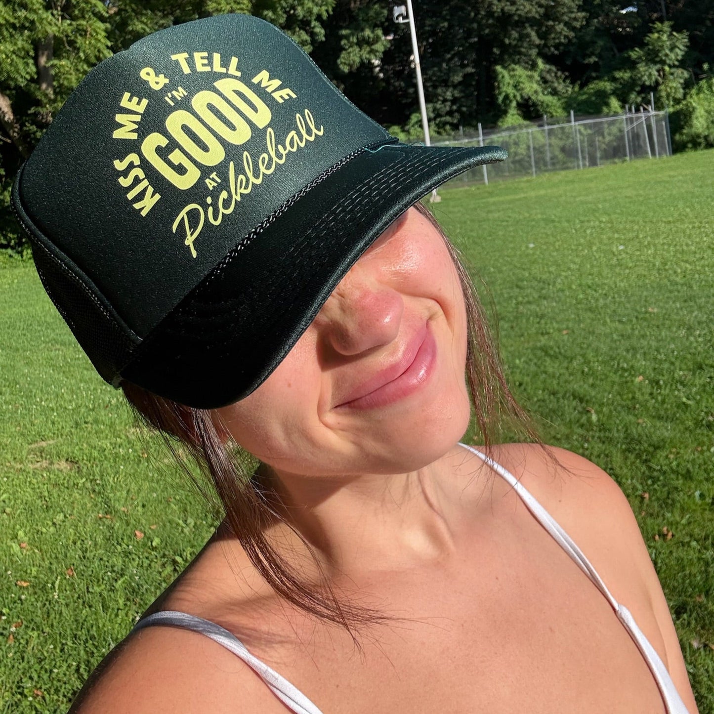 Kiss Me Pickleball Trucker Hat