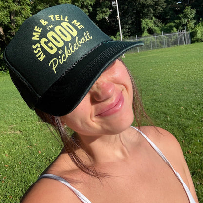 Kiss Me Pickleball Trucker Hat