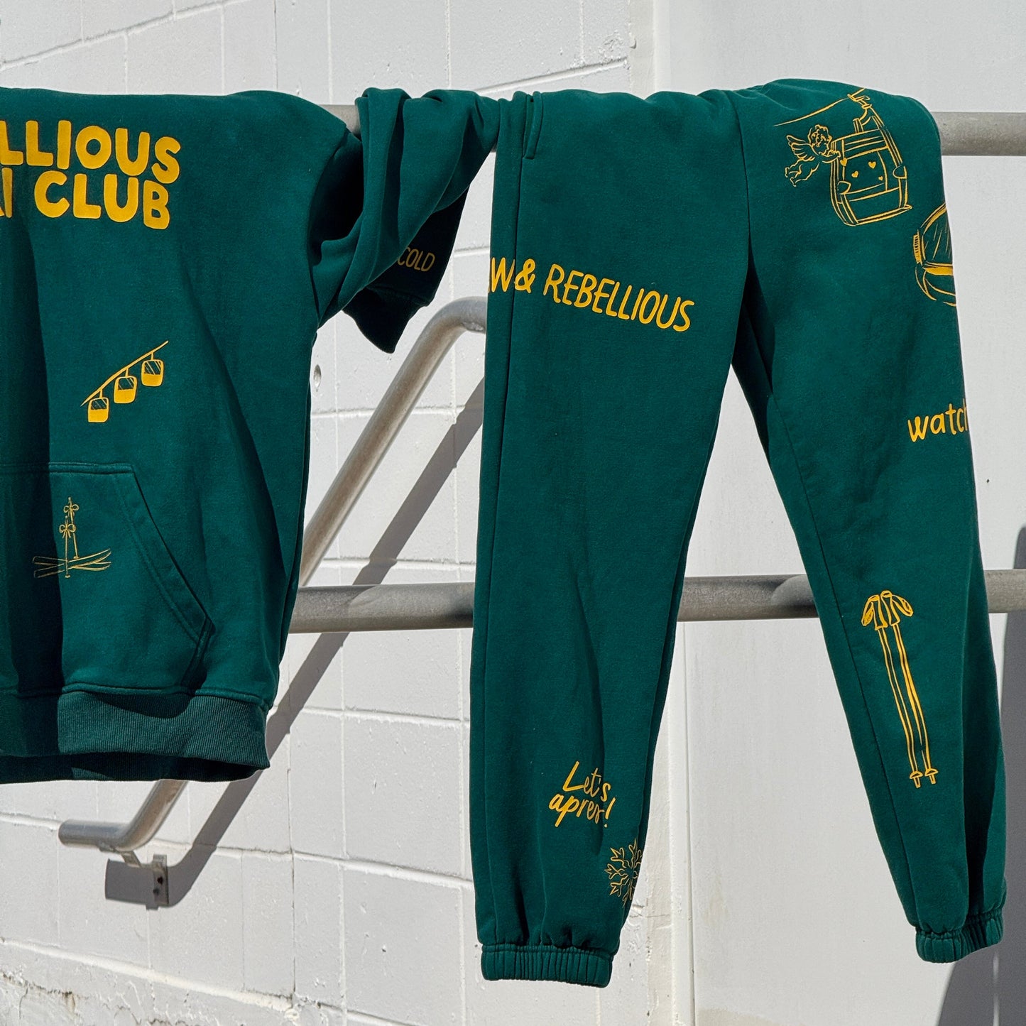 Rebellious Ski Club - Heavyweight Forest Sweatpants