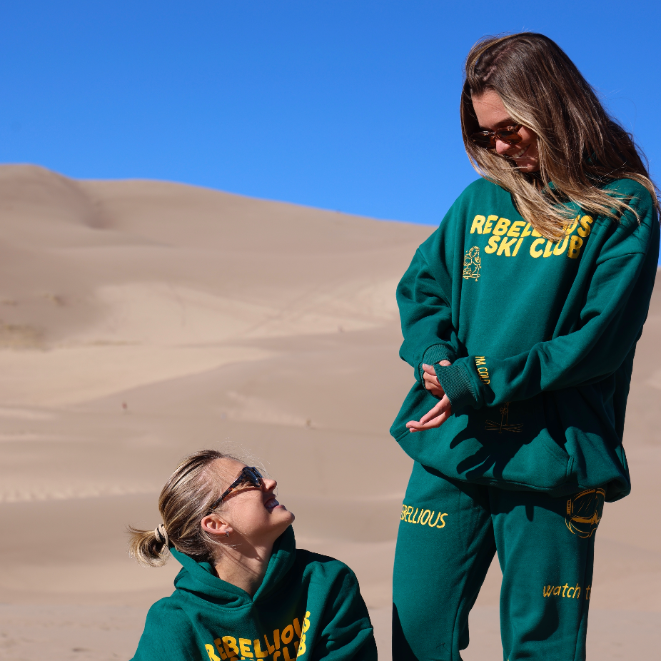 Rebellious Ski Club - Heavyweight Forest Hoodie