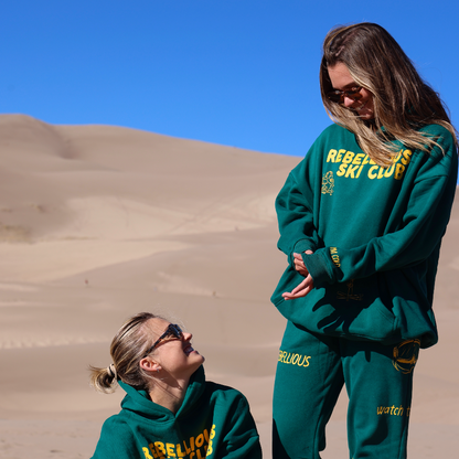 Rebellious Ski Club - Heavyweight Forest Hoodie