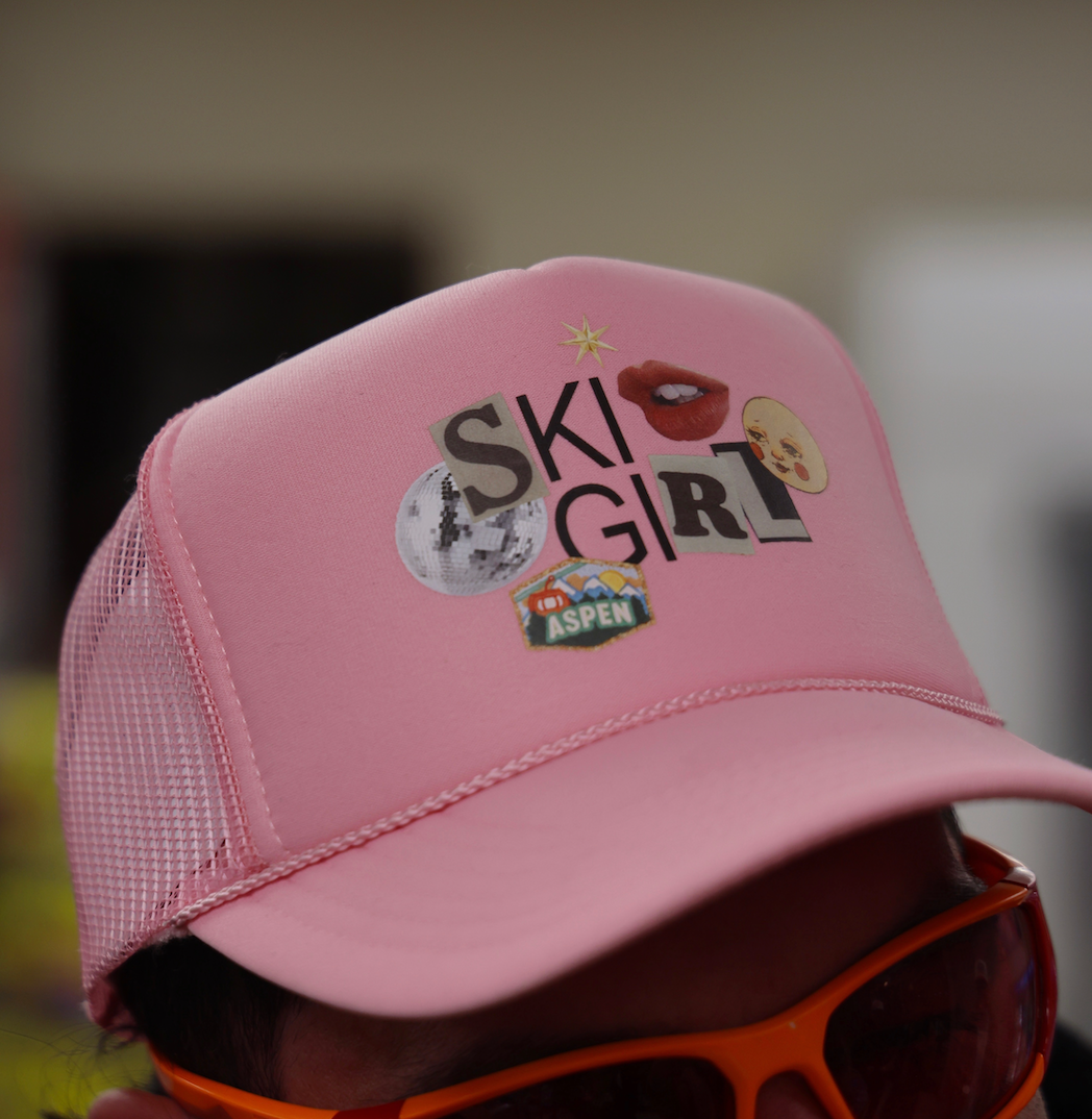 Ski Girl - Pink Foam Trucker Hat