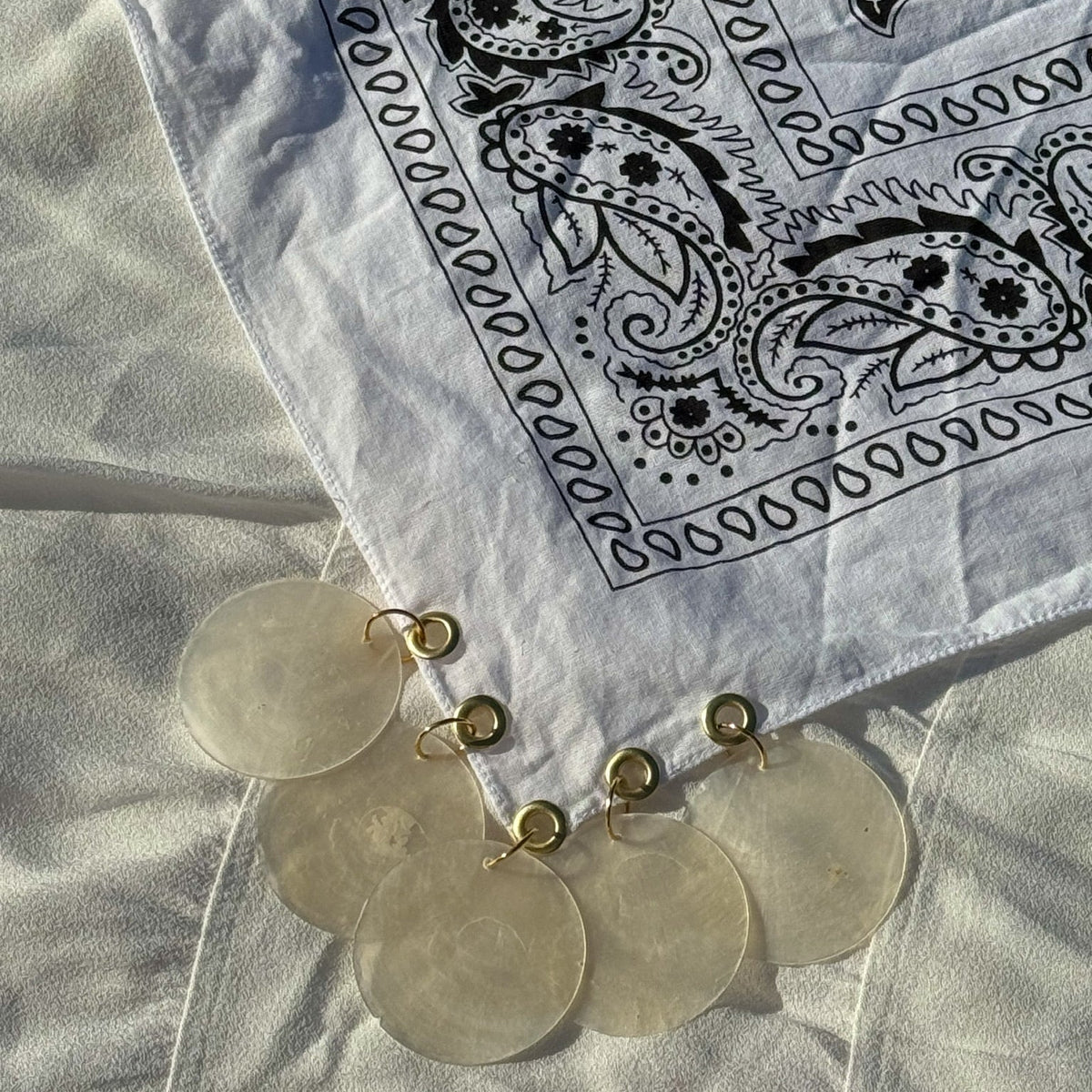 The Atmosphere White Bandana Necklace