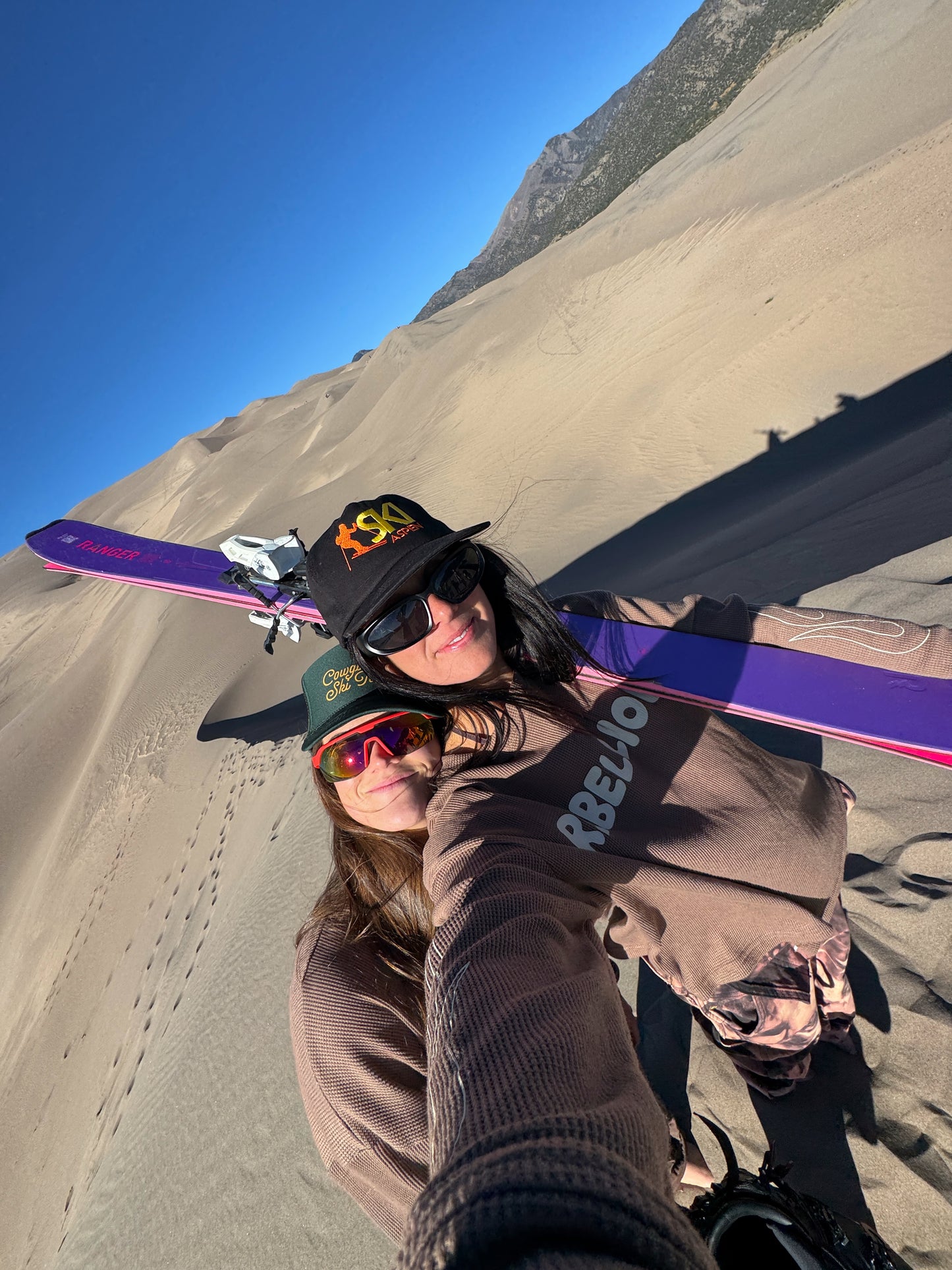 Ski Aspen - Black Vintage Unstructured Hat