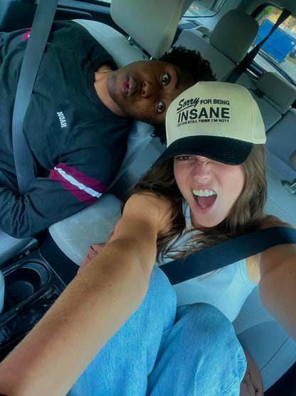 "Sorry For Being Insane" Vintage Trucker Hat