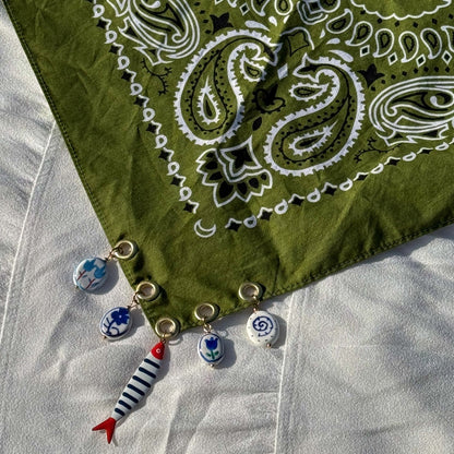 The Daydreamer Green Bandana Necklace