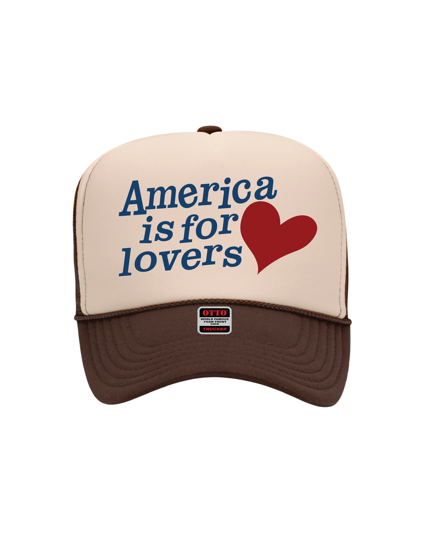 American Lovers Brown Trucker Hat