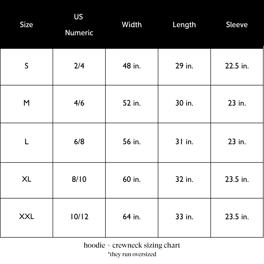 Sizing Chart