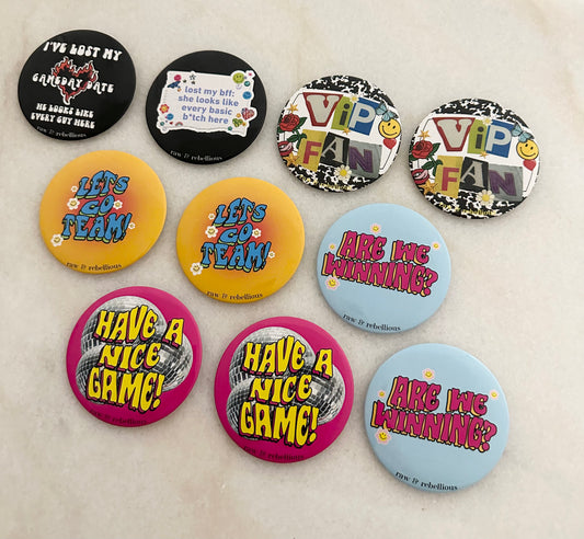 Imperfect Gameday Button Set 11