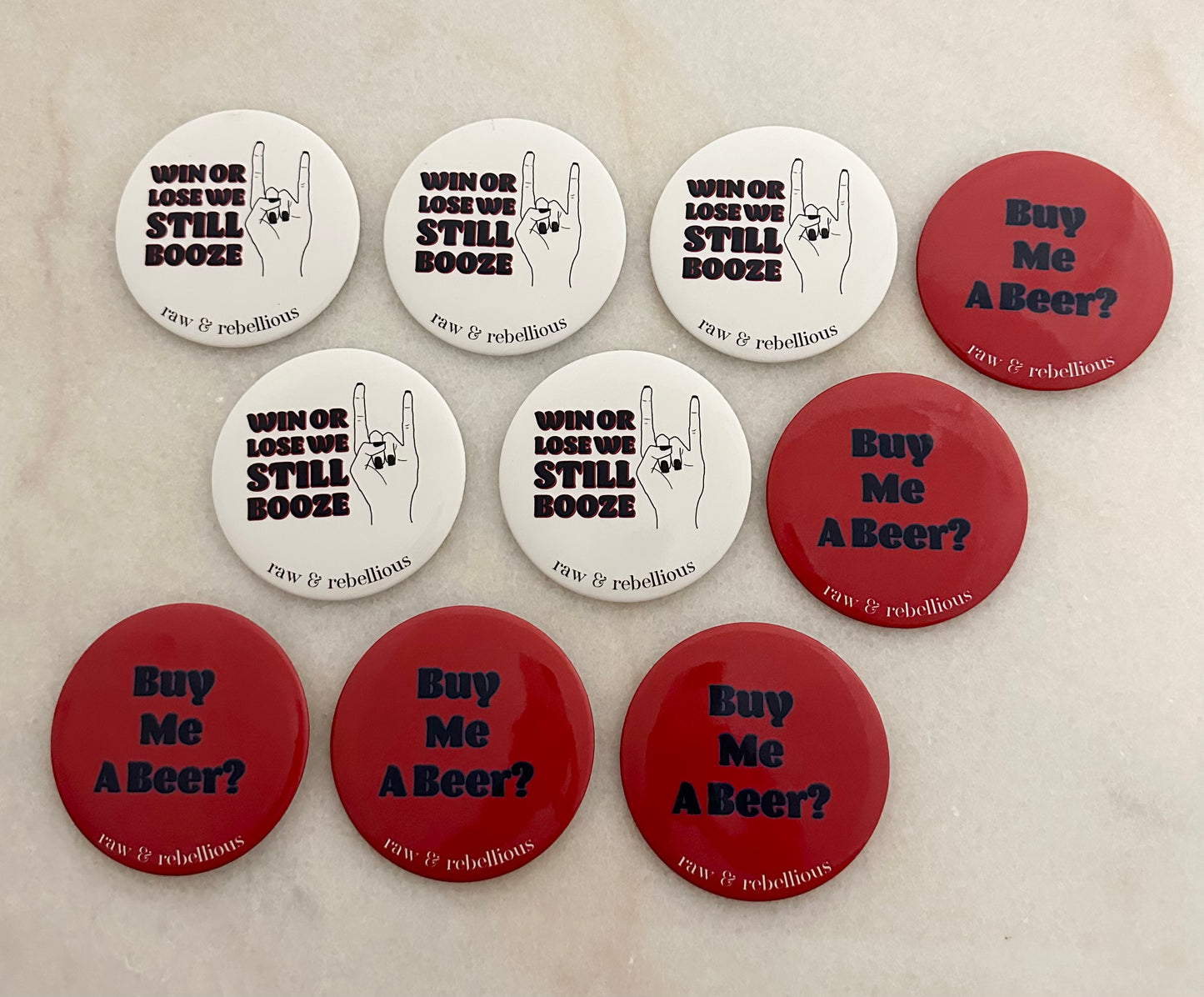 Imperfect Gameday Button Set 4