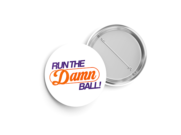 “Run The Damn Ball” Gameday Button