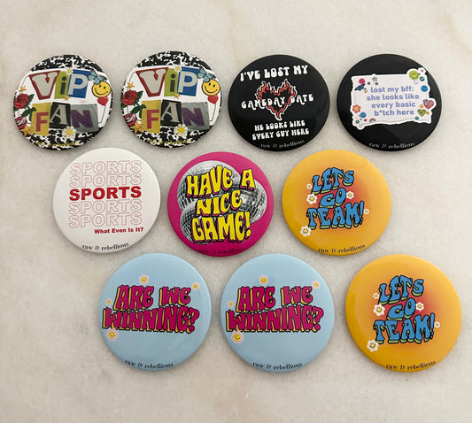 Imperfect Gameday Button Set 10