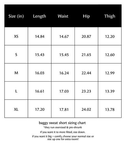 Manifest Baggy Sweat Shorts