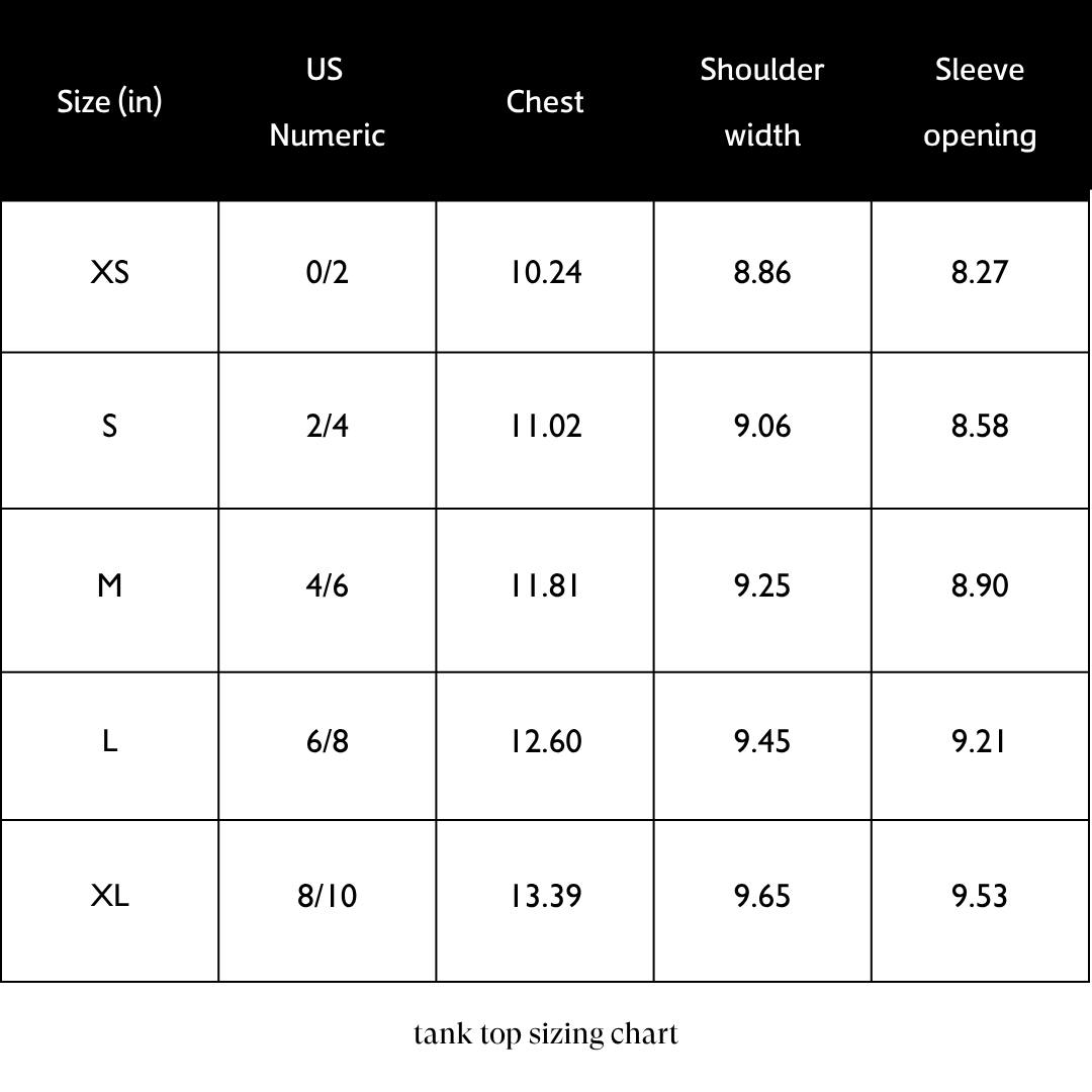 Sizing Chart