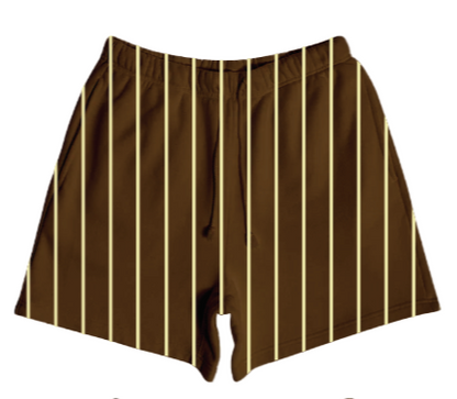 Striped Baggy Sweat Shorts