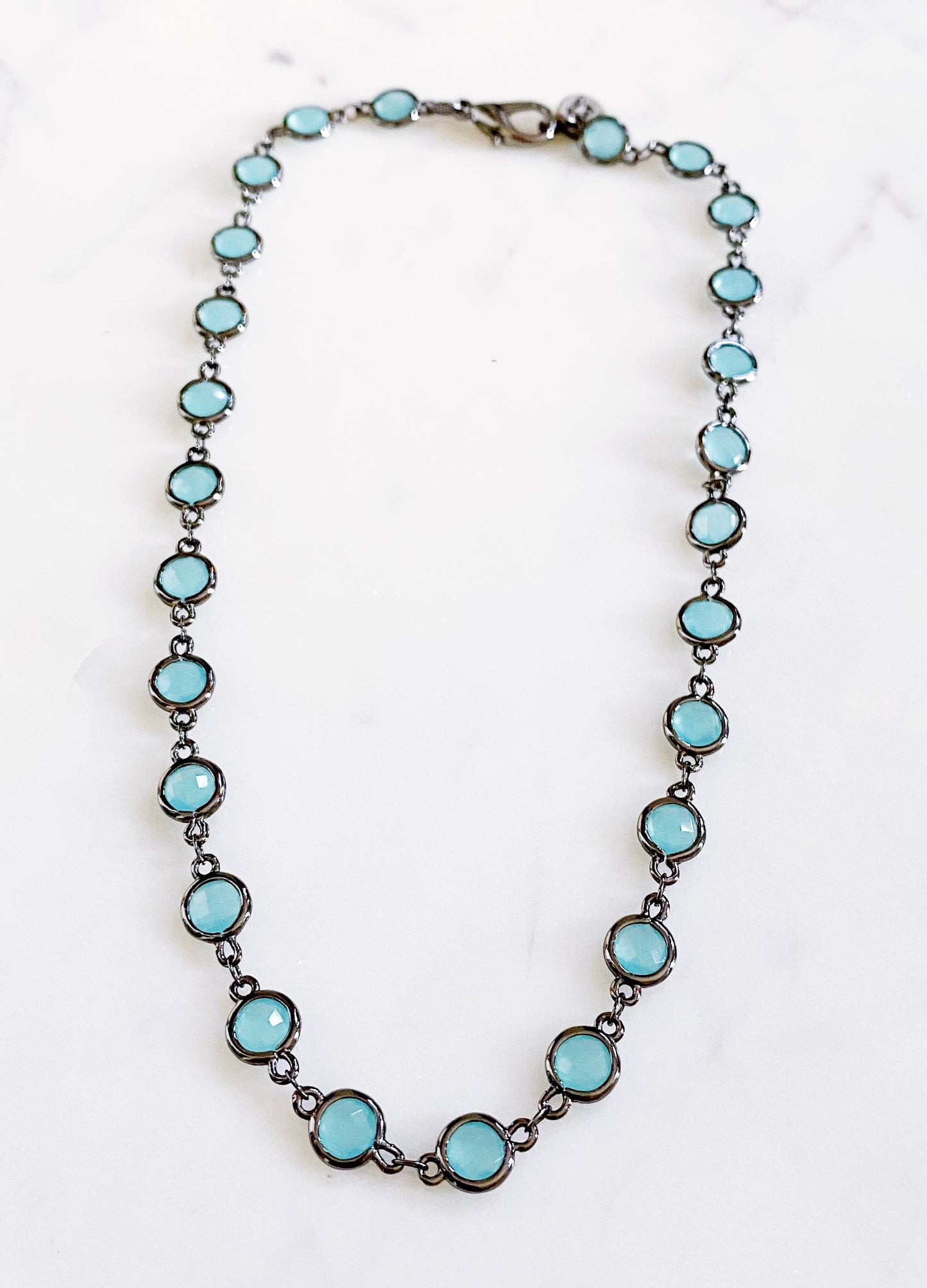 Indigo Puff Choker