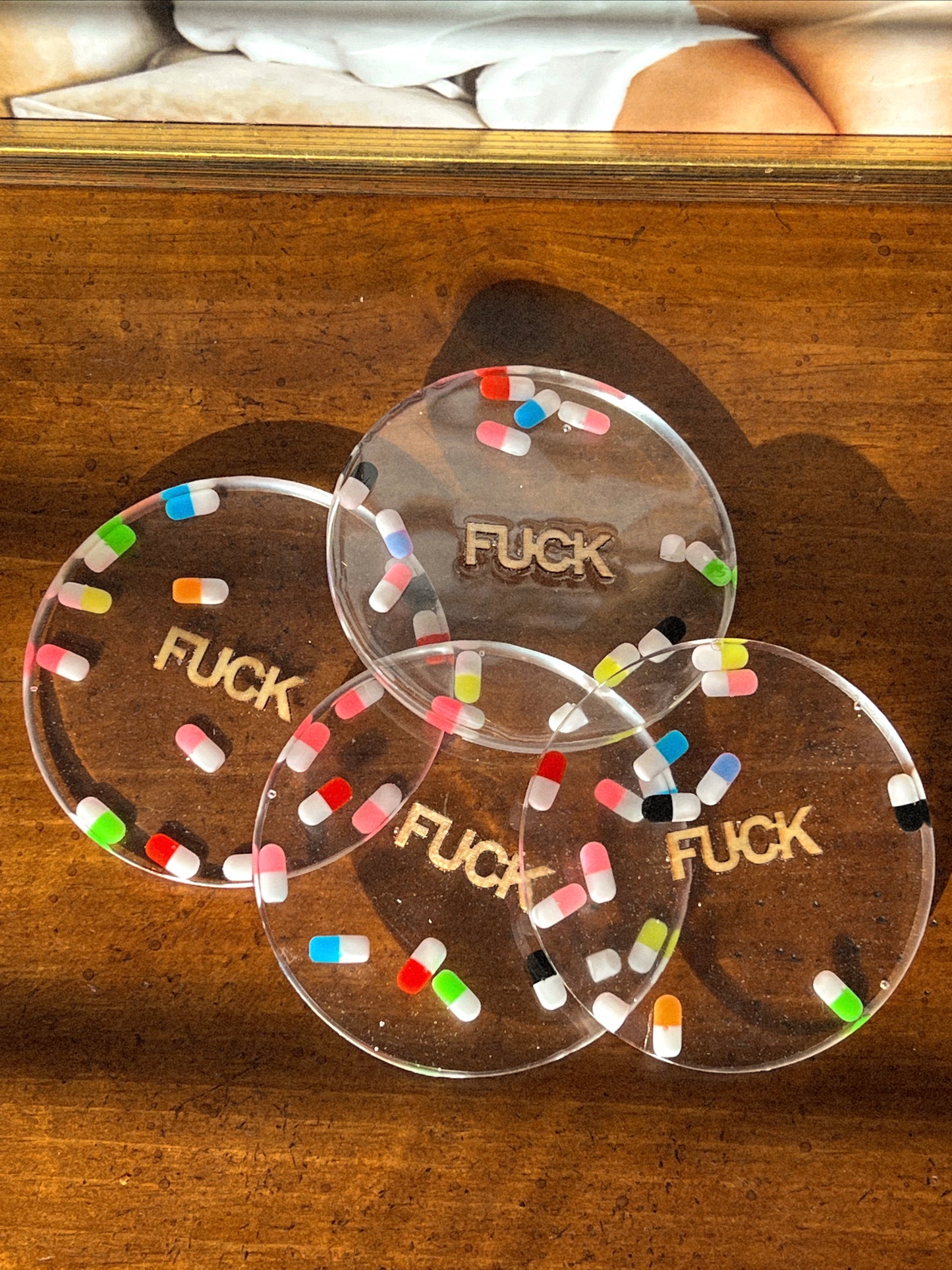 "Candy Flip" Coaster Set