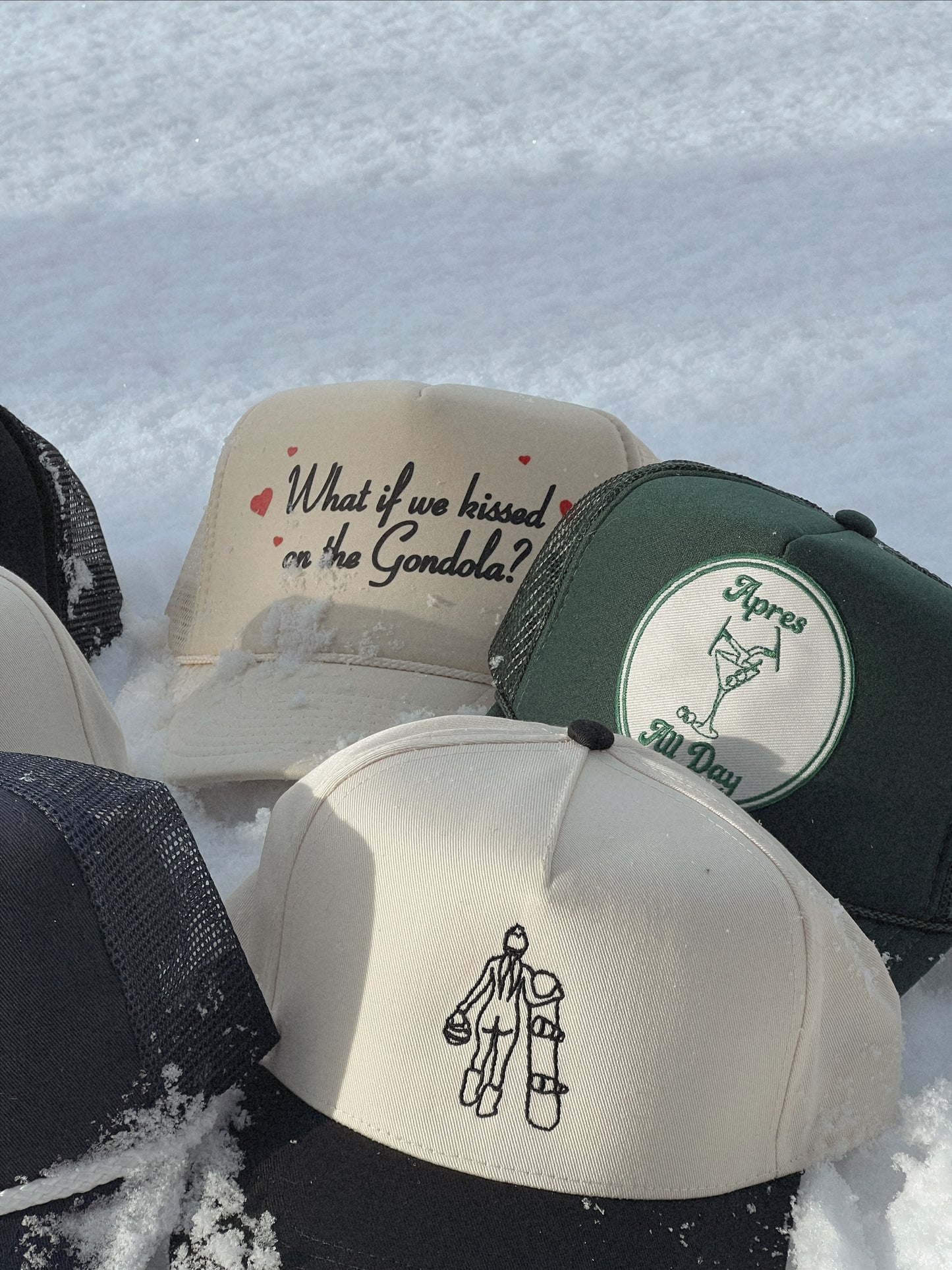 “Snowboard Girl” Vintage Trucker Hat