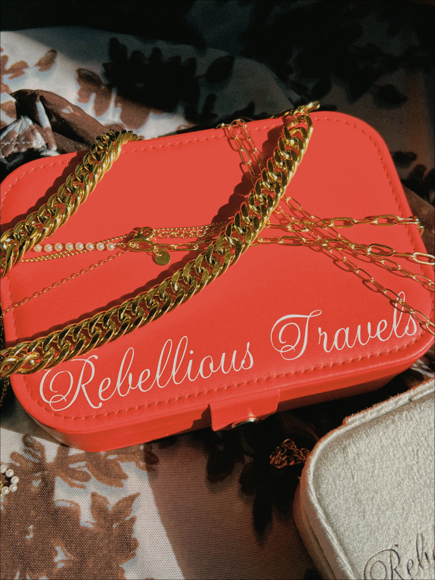 “Rebellious Travels” Red Jewelry Box