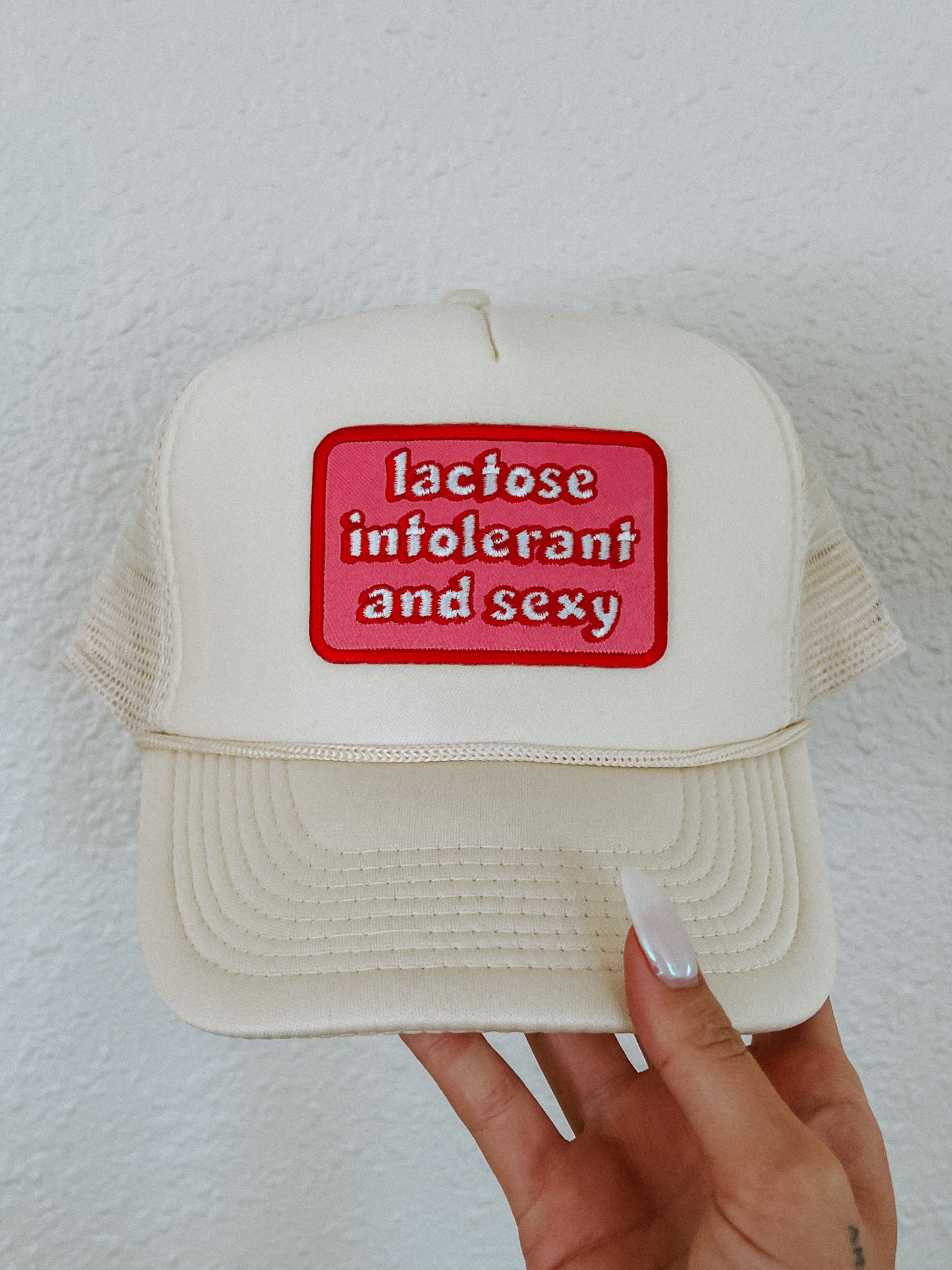 “Lactose Intolerant and Sexy” Trucker Hat
