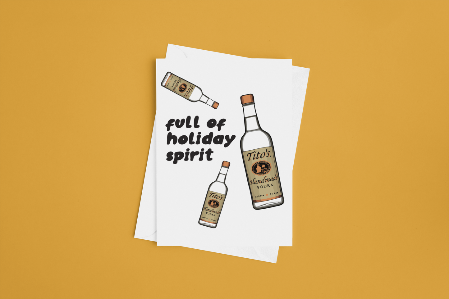 Full of Vodka Holiday Card
