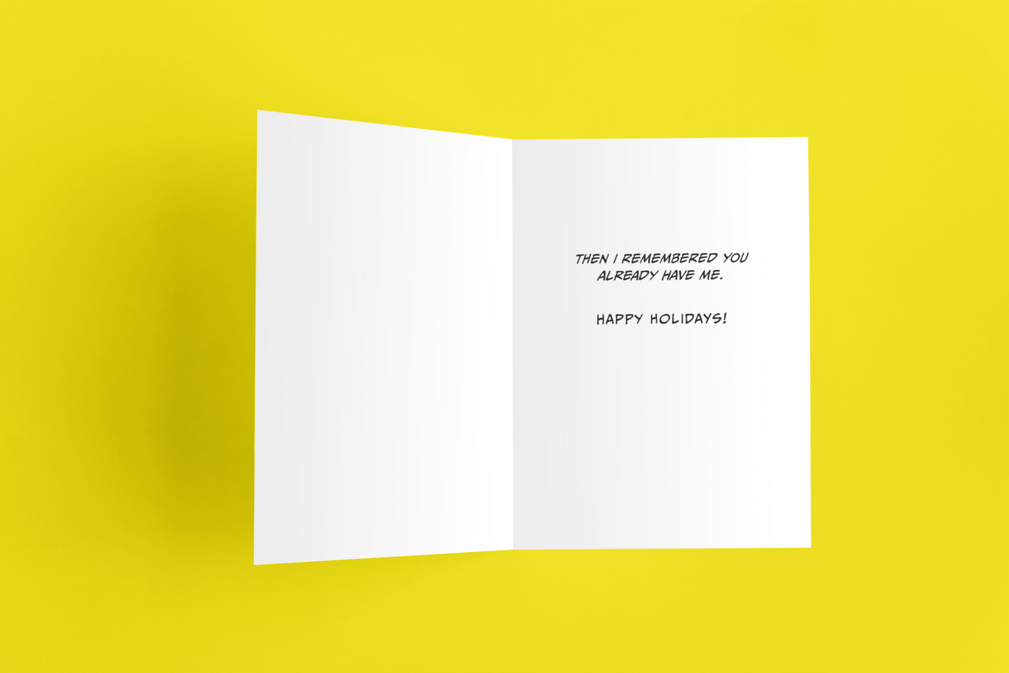 Perfect Gift Holiday Card